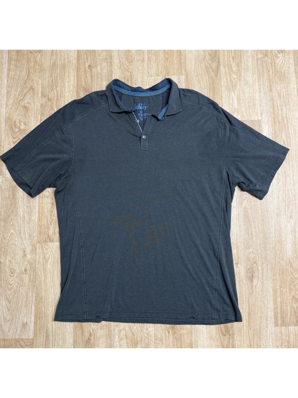 KUHL BRAZEN KUHLDRY POLO SHIRT MENS 2XL CARBON 7488 PERFORMANCE BREATHABLE